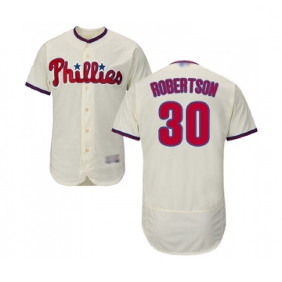 Mens Philadelphia Phillies 30 David Robertson Cream Alternate Flex Base Authentic Collection MLB Jersey Mens Philadelphia Phillies 30 David Robertson Cream Alternate Flex Base Authentic Collection MLB Jersey