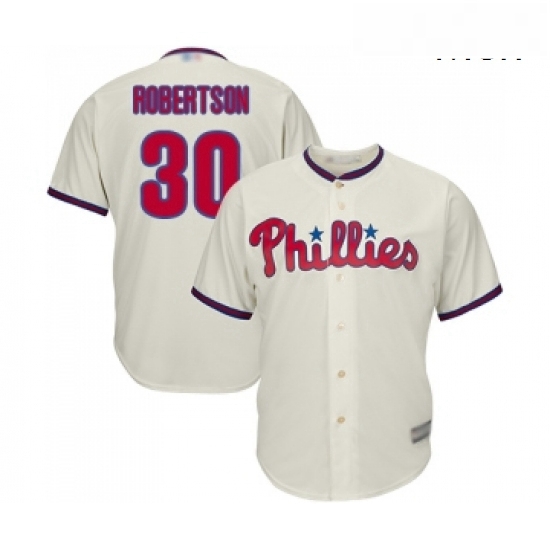 Mens Philadelphia Phillies 30 David Robertson Replica Cream Alternate Cool Base Baseball Jersey Mens Philadelphia Phillies 30 David Robertson Replica Cream Alternate Cool Base Baseball Jersey