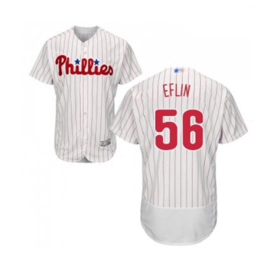 Mens Philadelphia Phillies 56 Zach Eflin White Home Flex Base Authentic Collection Baseball Jersey Mens Philadelphia Phillies 56 Zach Eflin White Home Flex Base Authentic Collection Baseball Jersey