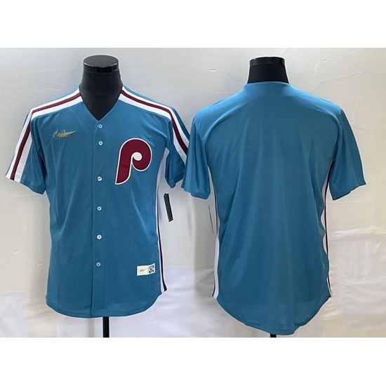 Men's Philadelphia Phillies Blank Blue Cooperstown Throwback Cool Base Nike Jersey Men's Philadelphia Phillies Blank Blue Cooperstown Throwback Cool Base Nike Jersey