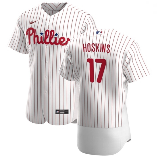 Philadelphia Phillies 17 Rhys Hoskins Men Nike White Home 2020 Authentic Player MLB Jersey Philadelphia Phillies 17 Rhys Hoskins Men Nike White Home 2020 Authentic Player MLB Jersey