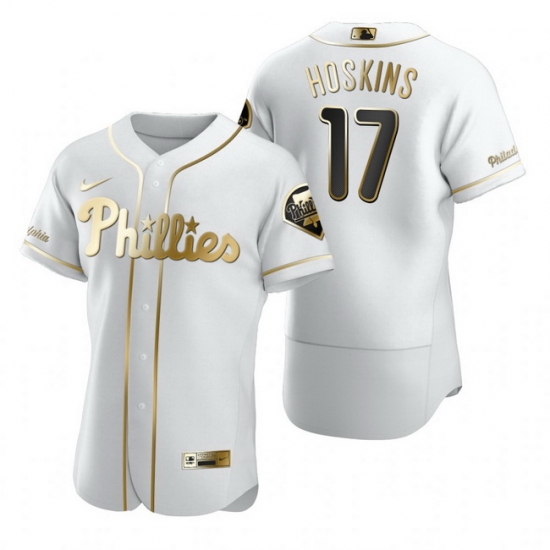 Philadelphia Phillies 17 Rhys Hoskins White Nike Mens Authentic Golden Edition MLB Jersey Philadelphia Phillies 17 Rhys Hoskins White Nike Mens Authentic Golden Edition MLB Jersey