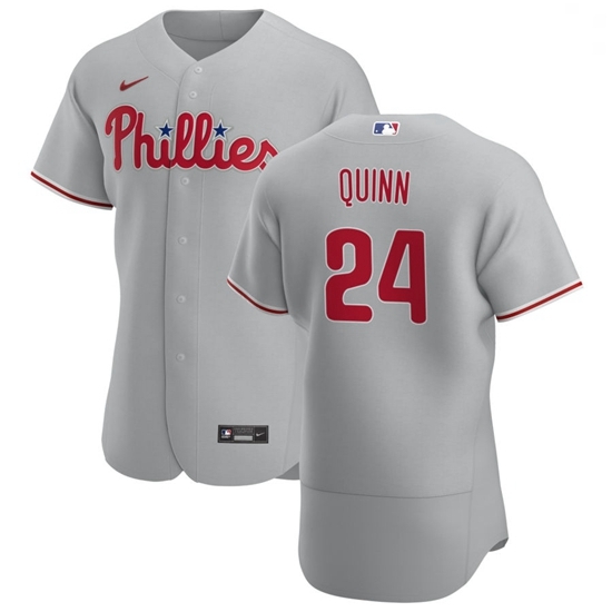 Philadelphia Phillies 24 Roman Quinn Men Nike Gray Road 2020 Authentic Player MLB Jersey Philadelphia Phillies 24 Roman Quinn Men Nike Gray Road 2020 Authentic Player MLB Jersey