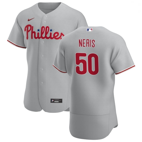 Philadelphia Phillies 50 Hector Neris Men Nike Gray Road 2020 Authentic Player MLB Jersey Philadelphia Phillies 50 Hector Neris Men Nike Gray Road 2020 Authentic Player MLB Jersey