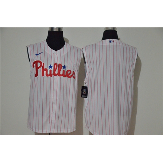 Phillies Blank White Nike Cool Base Sleeveless Jersey Phillies Blank White Nike Cool Base Sleeveless Jersey