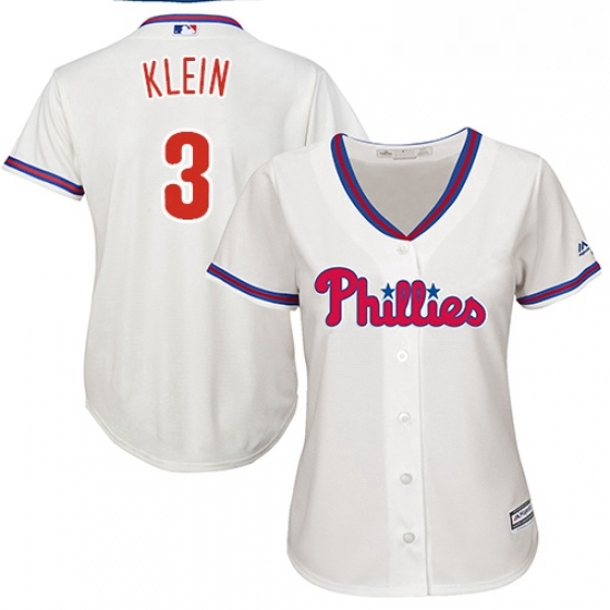 Womens Majestic Philadelphia Phillies 3 Chuck Klein Authentic Cream Alternate Cool Base MLB Jersey Womens Majestic Philadelphia Phillies 3 Chuck Klein Authentic Cream Alternate Cool Base MLB Jersey
