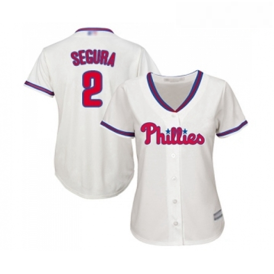 Womens Philadelphia Phillies 2 Jean Segura Replica Cream Alternate Cool Base Baseball Jersey Womens Philadelphia Phillies 2 Jean Segura Replica Cream Alternate Cool Base Baseball Jersey