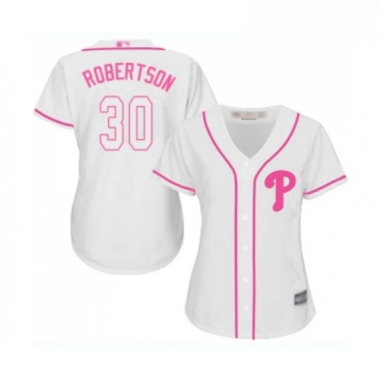 Womens Philadelphia Phillies 30 David Robertson Replica White Fashion Cool Base Baseball Jersey Womens Philadelphia Phillies 30 David Robertson Replica White Fashion Cool Base Baseball Jersey