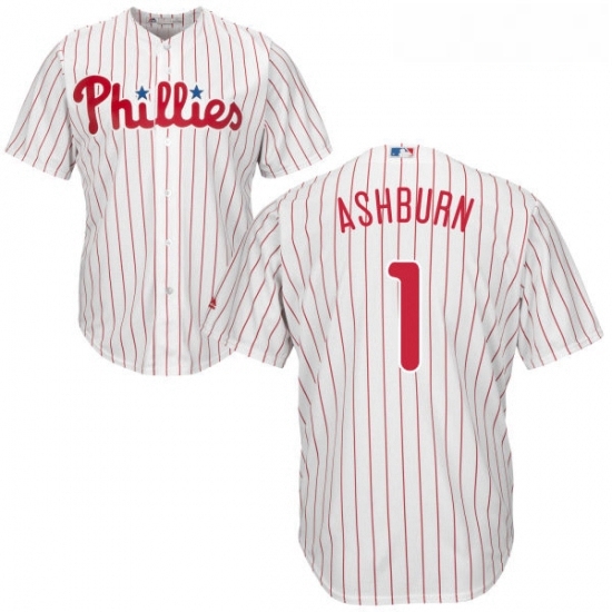 Youth Majestic Philadelphia Phillies 1 Richie Ashburn Replica WhiteRed Strip Home Cool Base MLB Jersey Youth Majestic Philadelphia Phillies 1 Richie Ashburn Replica WhiteRed Strip Home Cool Base MLB Jersey