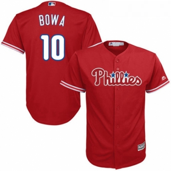Youth Majestic Philadelphia Phillies 10 Larry Bowa Authentic Red Alternate Cool Base MLB Jersey Youth Majestic Philadelphia Phillies 10 Larry Bowa Authentic Red Alternate Cool Base MLB Jersey