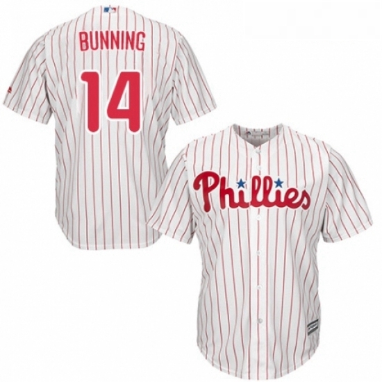 Youth Majestic Philadelphia Phillies 14 Jim Bunning Replica WhiteRed Strip Home Cool Base MLB Jersey Youth Majestic Philadelphia Phillies 14 Jim Bunning Replica WhiteRed Strip Home Cool Base MLB Jersey