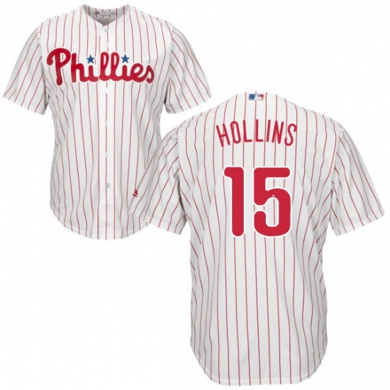 Youth Majestic Philadelphia Phillies 15 Dave Hollins Authentic WhiteRed Strip Home Cool Base MLB Jersey Youth Majestic Philadelphia Phillies 15 Dave Hollins Authentic WhiteRed Strip Home Cool Base MLB Jersey