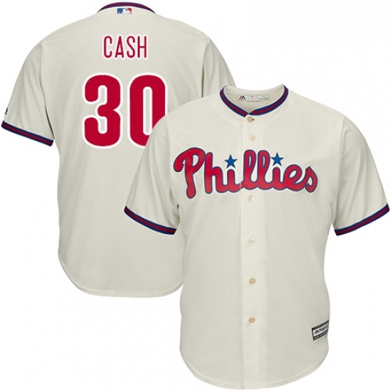 Youth Majestic Philadelphia Phillies 30 Dave Cash Authentic Cream Alternate Cool Base MLB Jersey Youth Majestic Philadelphia Phillies 30 Dave Cash Authentic Cream Alternate Cool Base MLB Jersey