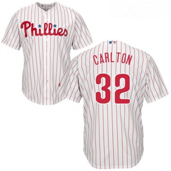 Youth Majestic Philadelphia Phillies 32 Steve Carlton Replica WhiteRed Strip Home Cool Base MLB Jersey Youth Majestic Philadelphia Phillies 32 Steve Carlton Replica WhiteRed Strip Home Cool Base MLB Jersey