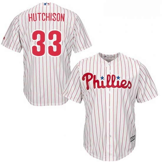 Youth Majestic Philadelphia Phillies 33 Drew Hutchison Replica WhiteRed Strip Home Cool Base MLB Jersey Youth Majestic Philadelphia Phillies 33 Drew Hutchison Replica WhiteRed Strip Home Cool Base MLB Jersey