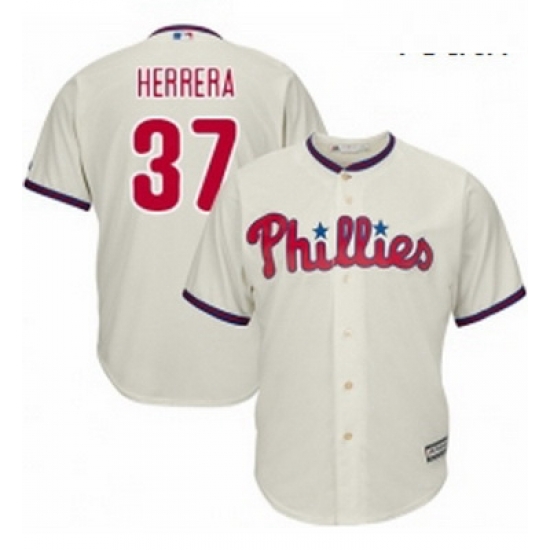 Youth Majestic Philadelphia Phillies 37 Odubel Herrera Replica Cream Alternate Cool Base MLB Jersey Youth Majestic Philadelphia Phillies 37 Odubel Herrera Replica Cream Alternate Cool Base MLB Jersey