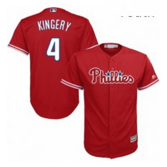 Youth Majestic Philadelphia Phillies 4 Scott Kingery Replica Red Alternate Cool Base MLB Jersey Youth Majestic Philadelphia Phillies 4 Scott Kingery Replica Red Alternate Cool Base MLB Jersey
