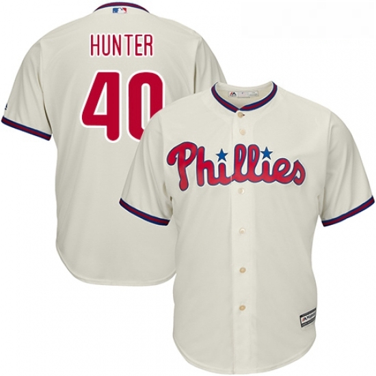 Youth Majestic Philadelphia Phillies 40 Tommy Hunter Authentic Cream Alternate Cool Base MLB Jersey Youth Majestic Philadelphia Phillies 40 Tommy Hunter Authentic Cream Alternate Cool Base MLB Jersey