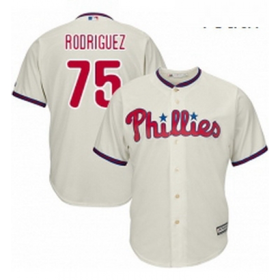Youth Majestic Philadelphia Phillies 75 Francisco Rodriguez Replica Cream Alternate Cool Base MLB Jersey Youth Majestic Philadelphia Phillies 75 Francisco Rodriguez Replica Cream Alternate Cool Base MLB Jersey