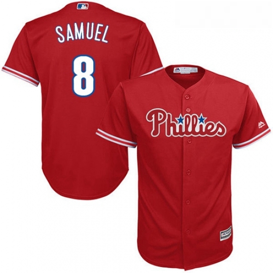 Youth Majestic Philadelphia Phillies 8 Juan Samuel Authentic Red Alternate Cool Base MLB Jersey Youth Majestic Philadelphia Phillies 8 Juan Samuel Authentic Red Alternate Cool Base MLB Jersey