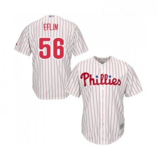 Youth Philadelphia Phillies 56 Zach Eflin Replica White Red Strip Home Cool Base Baseball Jersey Youth Philadelphia Phillies 56 Zach Eflin Replica White Red Strip Home Cool Base Baseball Jersey