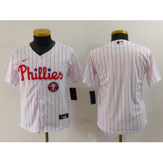 Youth Philadelphia Phillies Team White Cool Base Stitched Baseball Jersey 1 Youth Philadelphia Phillies Team White Cool Base Stitched Baseball Jersey 1