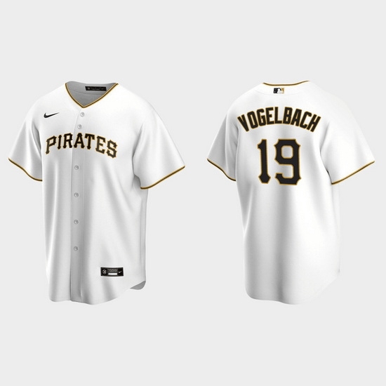 Men Pittsburgh Pirates 19 Daniel Vogelbach White Cool Base Stitched Jerse Men Pittsburgh Pirates 19 Daniel Vogelbach White Cool Base Stitched Jerse