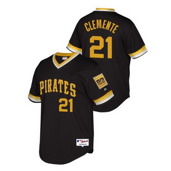 Men Pittsburgh Pirates 21 Roberto Clemente Black Cool Base Stitched jersey Men Pittsburgh Pirates 21 Roberto Clemente Black Cool Base Stitched jersey