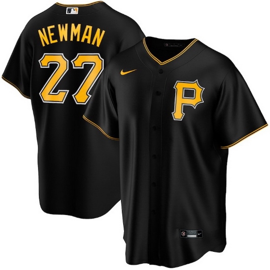 Men Pittsburgh Pirates 27 Kevin Newman Black Cool Base Stitched jersey Men Pittsburgh Pirates 27 Kevin Newman Black Cool Base Stitched jersey