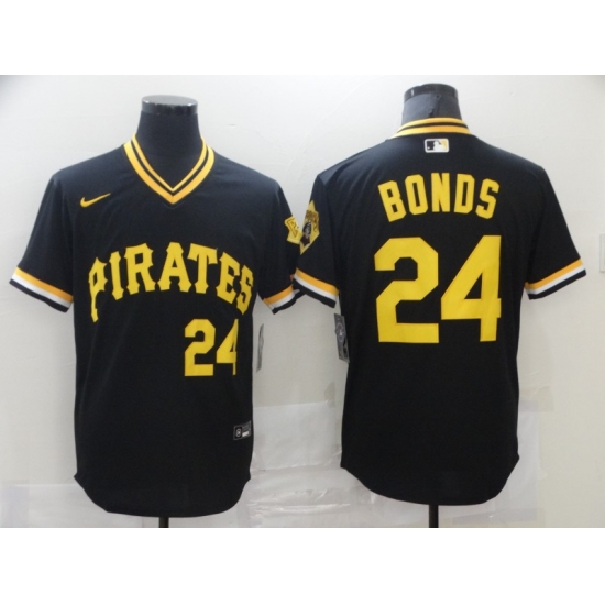 Men Pittsburgh Pirates Barry Bonds 24 Black Alternate Cool Base Baseball Jersey Men Pittsburgh Pirates Barry Bonds 24 Black Alternate Cool Base Baseball Jersey