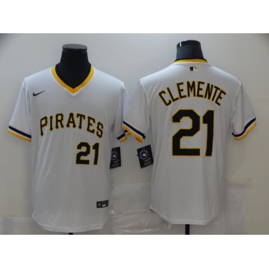 Men Pittsburgh Pirates Roberto Clemente 21 White Mesh Batting Practice Throwback Pullover Nike Jersey Men Pittsburgh Pirates Roberto Clemente 21 White Mesh Batting Practice Throwback Pullover Nike Jersey