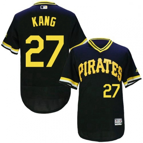 Mens Majestic Pittsburgh Pirates 27 Jung ho Kang Black Flexbase Authentic Collection Cooperstown MLB Jersey Mens Majestic Pittsburgh Pirates 27 Jung ho Kang Black Flexbase Authentic Collection Cooperstown MLB Jersey
