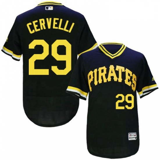 Mens Majestic Pittsburgh Pirates 29 Francisco Cervelli Black FlexBase Authentic Collection MLB Jersey Mens Majestic Pittsburgh Pirates 29 Francisco Cervelli Black FlexBase Authentic Collection MLB Jersey