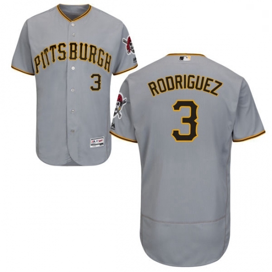 Mens Majestic Pittsburgh Pirates 3 Sean Rodriguez Grey Flexbase Authentic Collection MLB Jersey Mens Majestic Pittsburgh Pirates 3 Sean Rodriguez Grey Flexbase Authentic Collection MLB Jersey