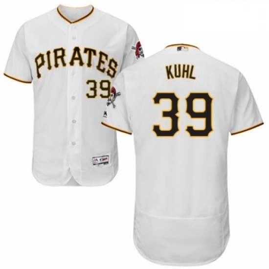 Mens Majestic Pittsburgh Pirates 39 Chad Kuhl White Home Flex Base Authentic Collection MLB Jersey Mens Majestic Pittsburgh Pirates 39 Chad Kuhl White Home Flex Base Authentic Collection MLB Jersey