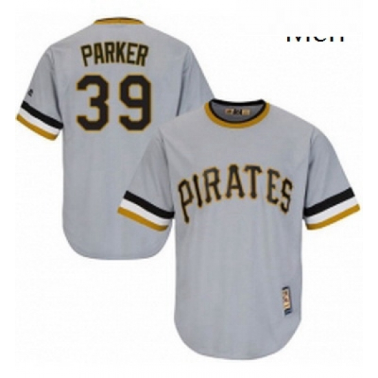 Mens Majestic Pittsburgh Pirates 39 Dave Parker Replica Grey Cooperstown Throwback MLB Jersey Mens Majestic Pittsburgh Pirates 39 Dave Parker Replica Grey Cooperstown Throwback MLB Jersey