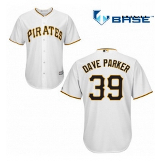 Mens Majestic Pittsburgh Pirates 39 Dave Parker Replica White Home Cool Base MLB Jersey Mens Majestic Pittsburgh Pirates 39 Dave Parker Replica White Home Cool Base MLB Jersey