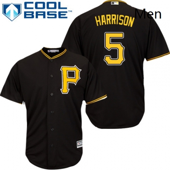 Mens Majestic Pittsburgh Pirates 5 Josh Harrison Replica Black Alternate Cool Base MLB Jersey Mens Majestic Pittsburgh Pirates 5 Josh Harrison Replica Black Alternate Cool Base MLB Jersey