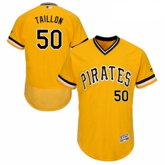 Mens Majestic Pittsburgh Pirates 50 Jameson Taillon Gold Alternate Flex Base Authentic Collection MLB Jersey Mens Majestic Pittsburgh Pirates 50 Jameson Taillon Gold Alternate Flex Base Authentic Collection MLB Jersey