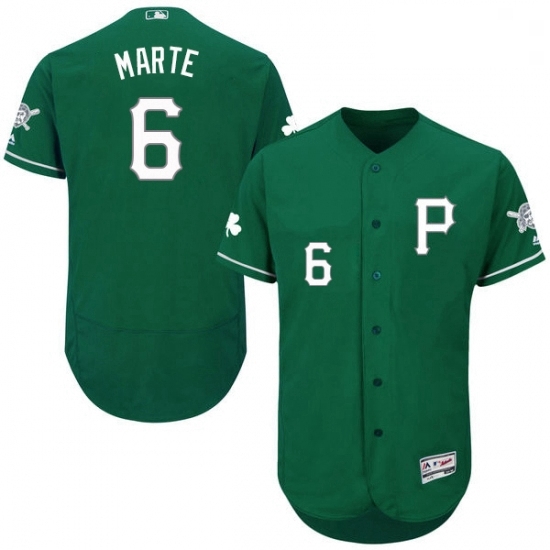 Mens Majestic Pittsburgh Pirates 6 Starling Marte Green Celtic Flexbase Authentic Collection MLB Jersey Mens Majestic Pittsburgh Pirates 6 Starling Marte Green Celtic Flexbase Authentic Collection MLB Jersey