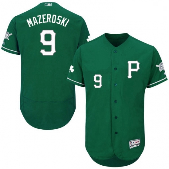Mens Majestic Pittsburgh Pirates 9 Bill Mazeroski Green Celtic Flexbase Authentic Collection MLB Jersey Mens Majestic Pittsburgh Pirates 9 Bill Mazeroski Green Celtic Flexbase Authentic Collection MLB Jersey