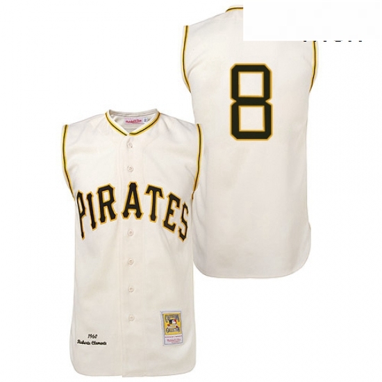 Mens Mitchell and Ness 1960 Pittsburgh Pirates 8 Willie Stargell Authentic Cream Throwback MLB Jersey Mens Mitchell and Ness 1960 Pittsburgh Pirates 8 Willie Stargell Authentic Cream Throwback MLB Jersey