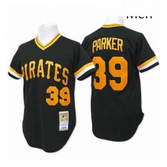 Mens Mitchell and Ness Pittsburgh Pirates 39 Dave Parker Replica Black Throwback MLB Jersey Mens Mitchell and Ness Pittsburgh Pirates 39 Dave Parker Replica Black Throwback MLB Jersey