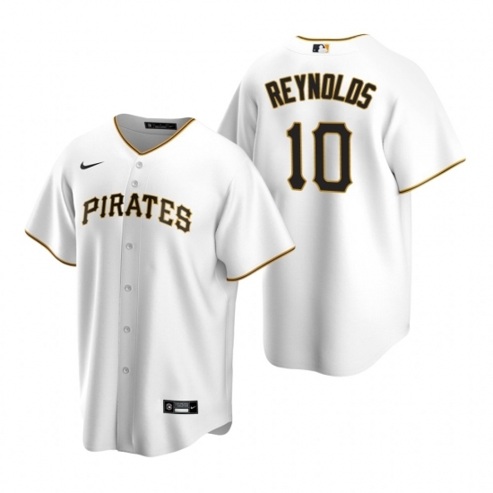 Mens Nike Pittsburgh Pirates 10 Bryan Reynolds White Home Stitched Baseball Jersey Mens Nike Pittsburgh Pirates 10 Bryan Reynolds White Home Stitched Baseball Jersey