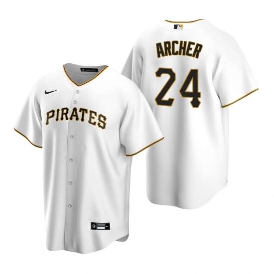 Mens Nike Pittsburgh Pirates 24 Chris Archer White Home Stitched Baseball Jersey Mens Nike Pittsburgh Pirates 24 Chris Archer White Home Stitched Baseball Jersey