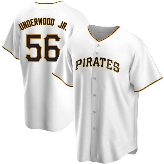 Men's Nike Pittsburgh Pirates #56 Duane Underwood Jr. White Stitched Baseball Jersey Men's Nike Pittsburgh Pirates #56 Duane Underwood Jr. White Stitched Baseball Jersey