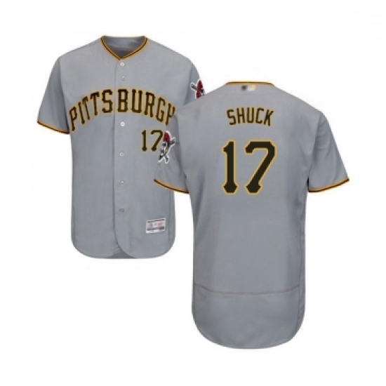 Mens Pittsburgh Pirates 17 JB Shuck Grey Road Flex Base Authentic Collection Baseball Jersey Mens Pittsburgh Pirates 17 JB Shuck Grey Road Flex Base Authentic Collection Baseball Jersey