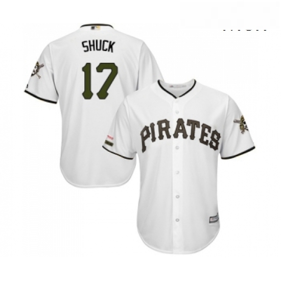 Mens Pittsburgh Pirates 17 JB Shuck Replica White Alternate Cool Base Baseball Jersey Mens Pittsburgh Pirates 17 JB Shuck Replica White Alternate Cool Base Baseball Jersey