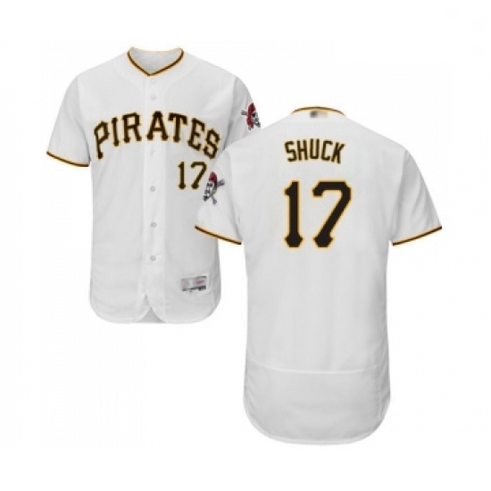 Mens Pittsburgh Pirates 17 JB Shuck White Home Flex Base Authentic Collection Baseball Jersey Mens Pittsburgh Pirates 17 JB Shuck White Home Flex Base Authentic Collection Baseball Jersey