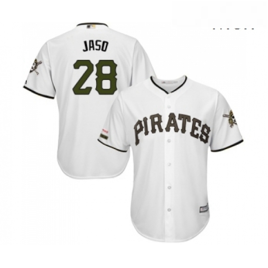 Mens Pittsburgh Pirates 28 John Jaso Replica White Alternate Cool Base Baseball Jersey Mens Pittsburgh Pirates 28 John Jaso Replica White Alternate Cool Base Baseball Jersey